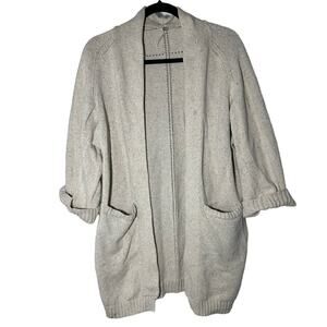 Margret O'Leary Woman's Beige Open Cardigan Size 2